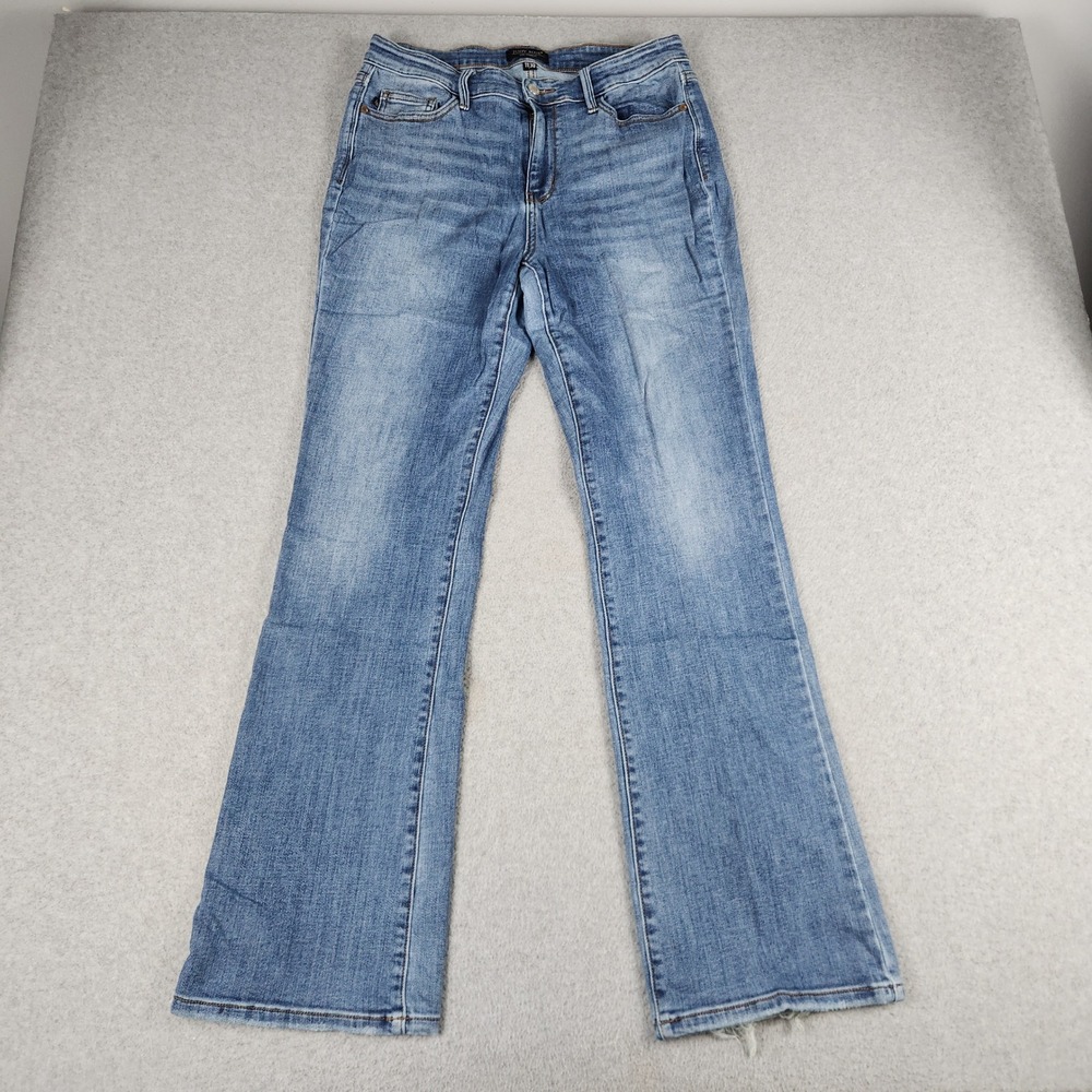Judy Blue Bootcut Jeans Womens 11/30 Blue Denim Medium Wash Stretch Streetwear